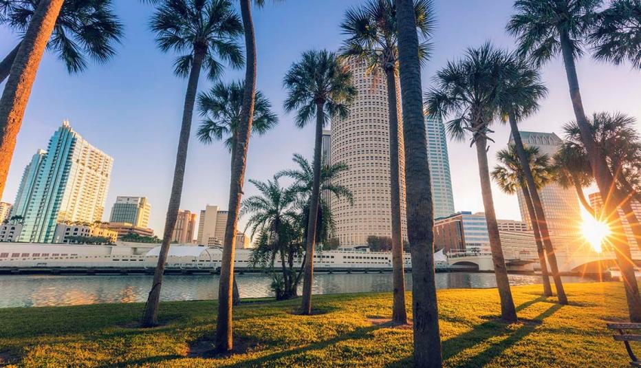 Downtown of Tampa. 
Tampa, Florida, USA.