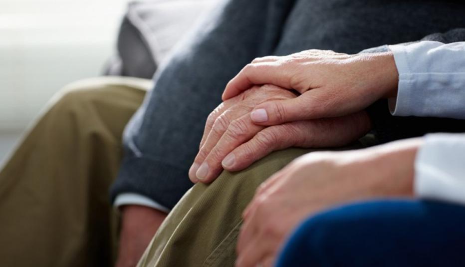 Person providing comfort to another person