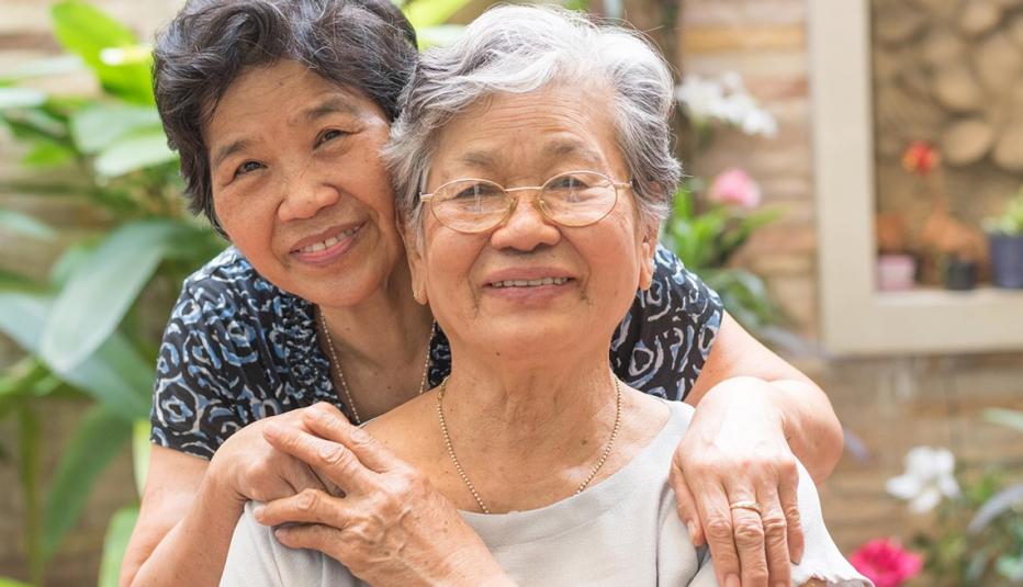 Mother and Daughter Embracing