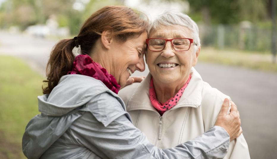 Senior Woman with Her Caregiver