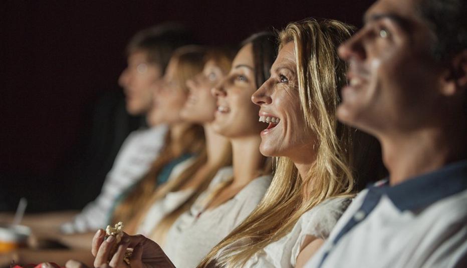 Adults watching movies