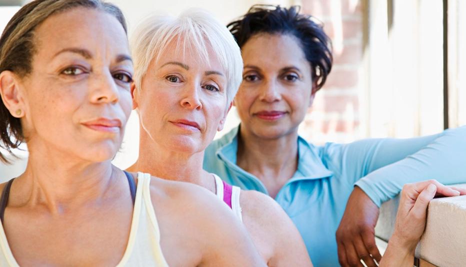 Three older women