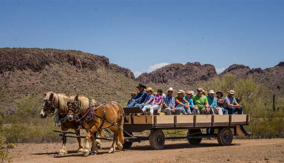 Hayride at White Stallion Ranch