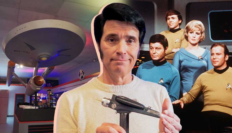 a scene and props from star trek