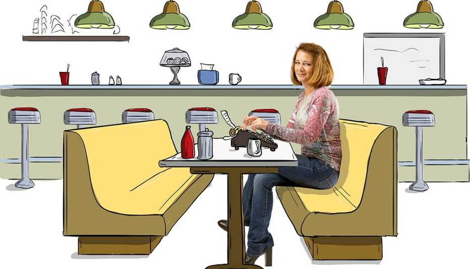 blue collar transformations - Debra Ginsberg, 54, grew up watching her father support the family by waiting tables. Now she’s a writer 