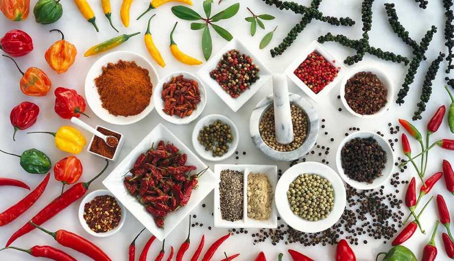 Variedad de especias