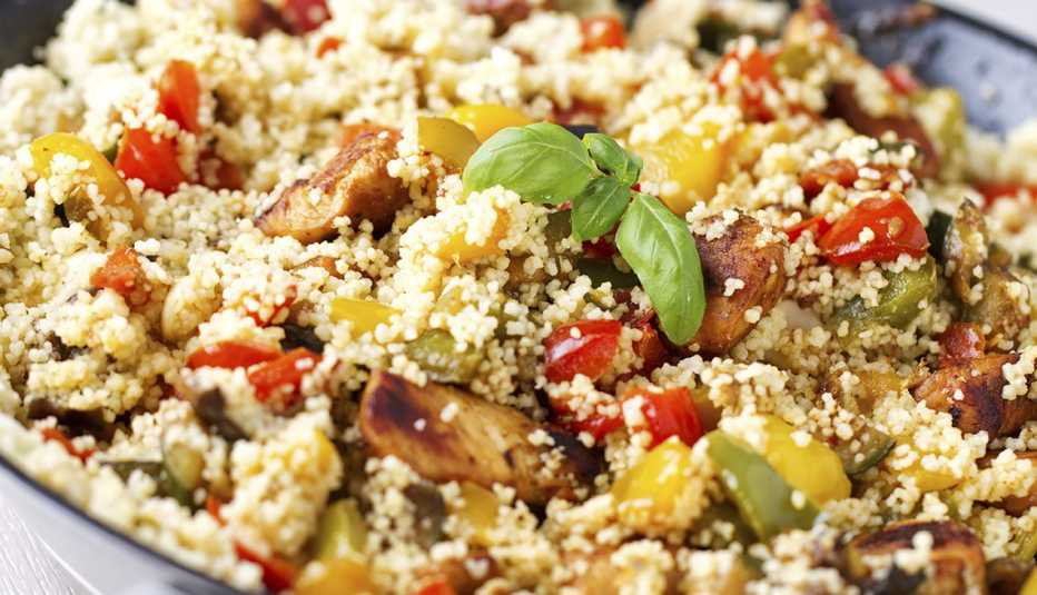 Ensalada de pollo y couscous 