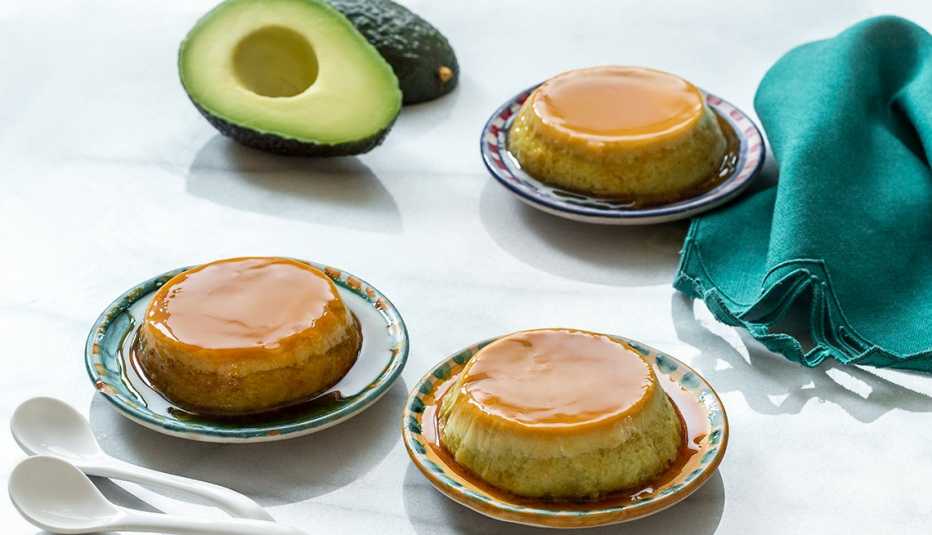 Flan de aguacate