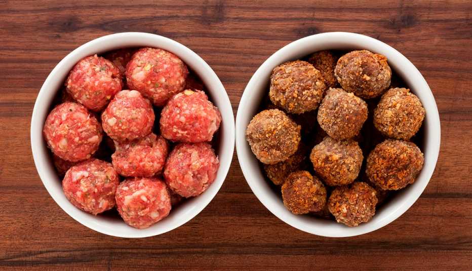 Alboóndigas agrupadas