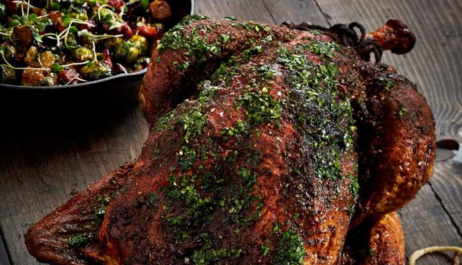 Pavo a la brasa estilo peruano