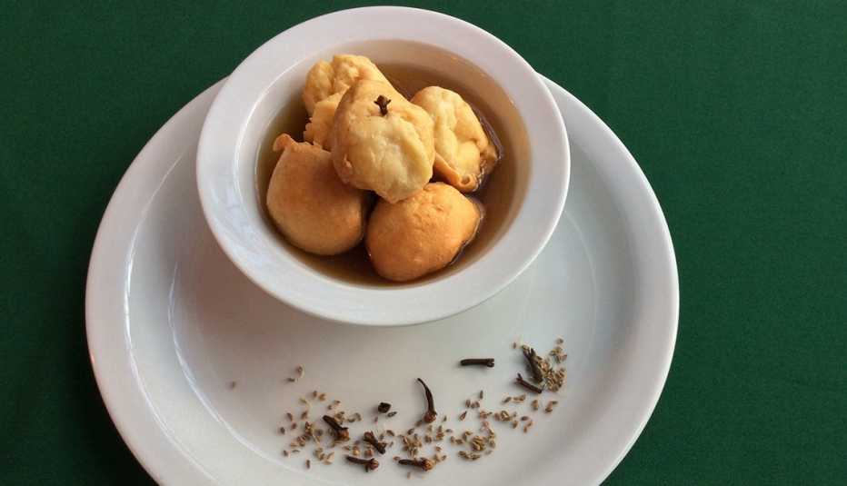 Plato con postre