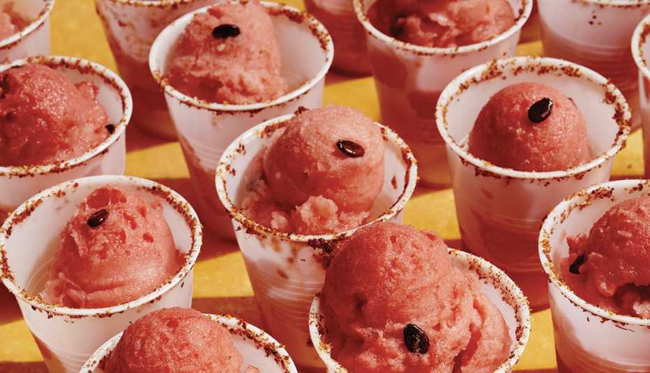 Nieve de sandía picosita