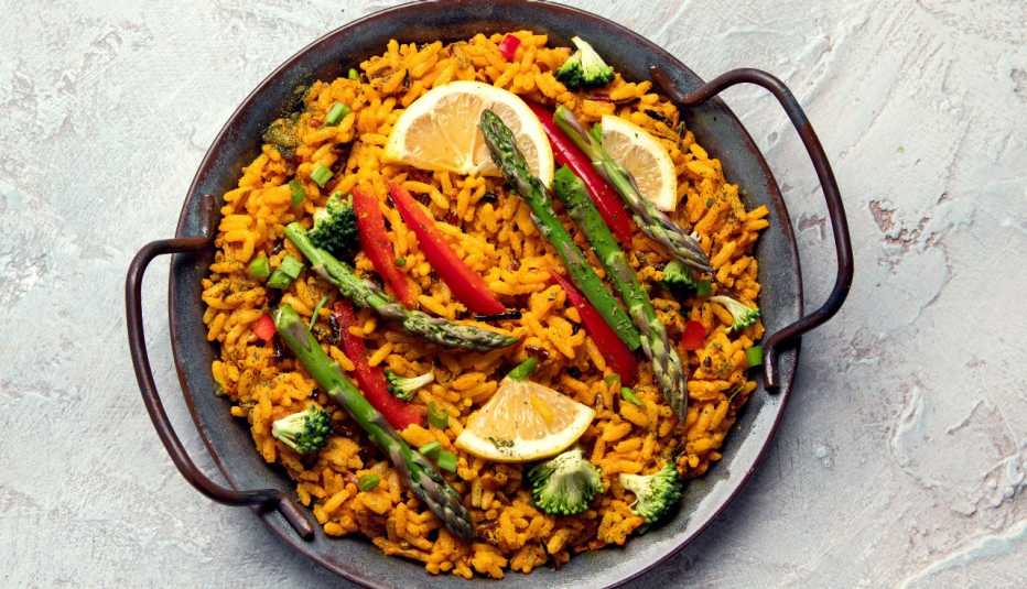 Paella vegana