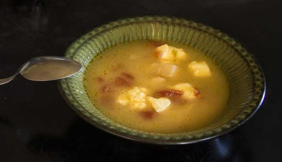 Caldo de queso de Sonora.