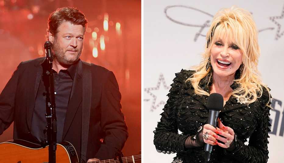 blake shelton y dolly parton