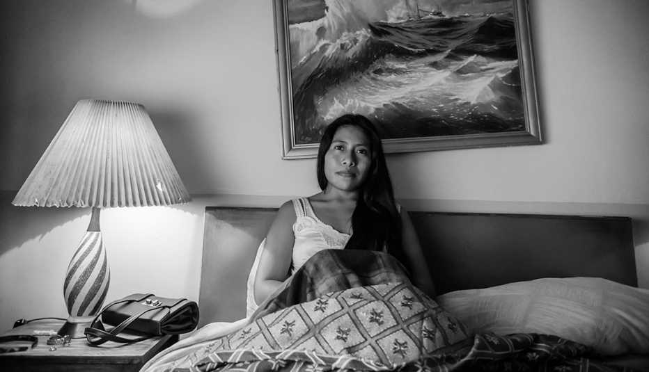Yalitza Aparicio en una escena de la película Roma