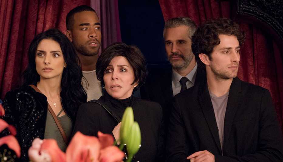 Promoción de la serie La casa de las flores  con Aislin Derbez, Verónica Castro, Juan Pablo Medina, Dario Yazbek