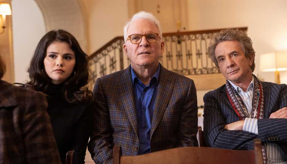 Selena Gomez, Steve Martin y Martin Short en 'Only Murders in the Building'.