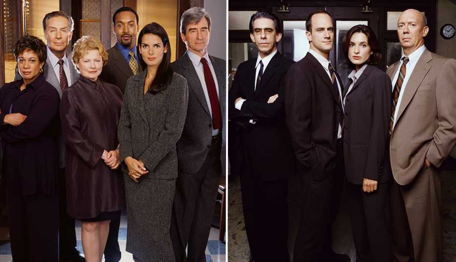Los miembros del elenco de Law and Order and Law y Order Special Victims Unit.