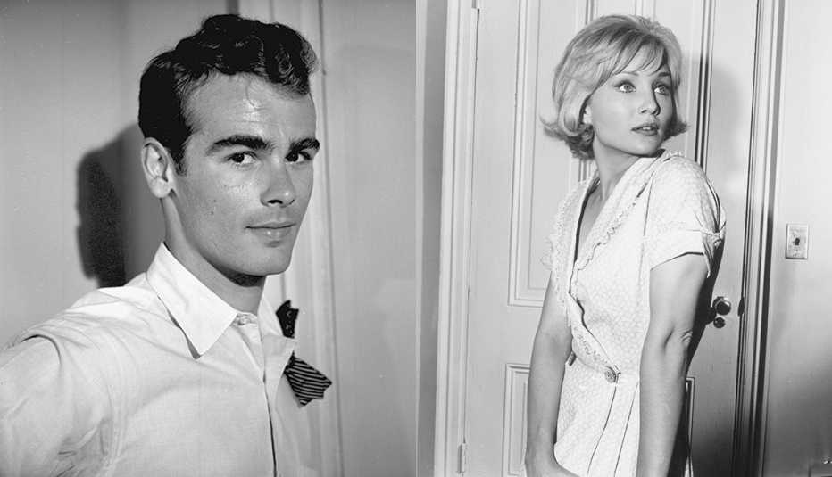 Dean Stockwell (izquierda) y Susan Oliver en "The Alfred Hitchcock Hour."