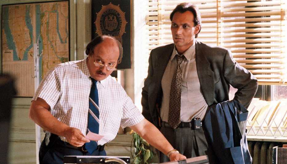 Dennis Franz y Jimmy Smits en "NYPD Blue".