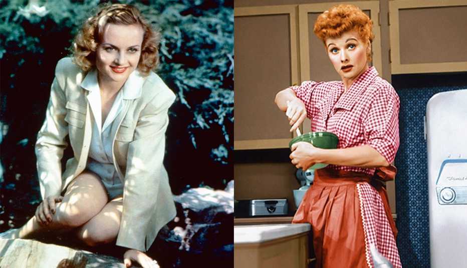 Carole Lombard (izquierda) y Lucille Ball.