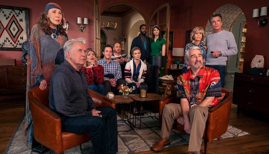 El elenco de "Grace and Frankie" de la temporada 6.