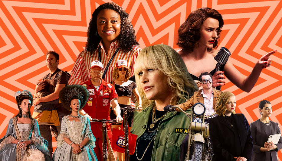 Foto montaje de diferentes personajes de series de TV.