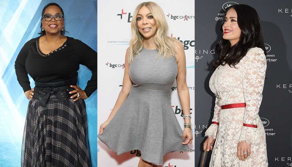 Oprah Winfrey, Wendy Williams y Salma Hayek