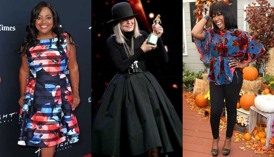 Sherri Shepherd, Diane Keaton y Tichina Arnold con atuendos que combinan de pies a cabeza