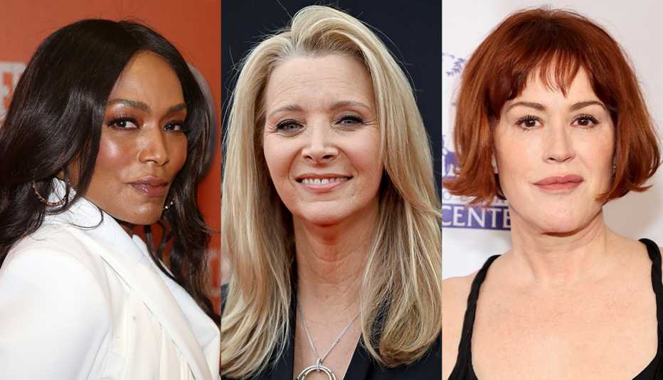 (Izquierda a derecha) Angela Bassett, Lisa Kudrow y Molly Ringwald.