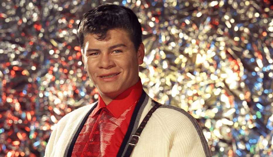 Ritchie Valens en una foto de promoción, Los Ángeles, Estados Unidos, 1958.