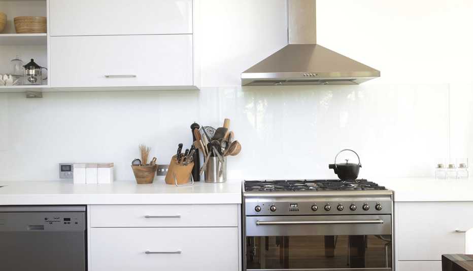 Vista de una cocina moderna