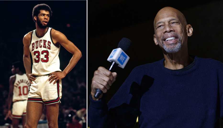 Dos imágenes de Kareem Abdul-Jabbar
