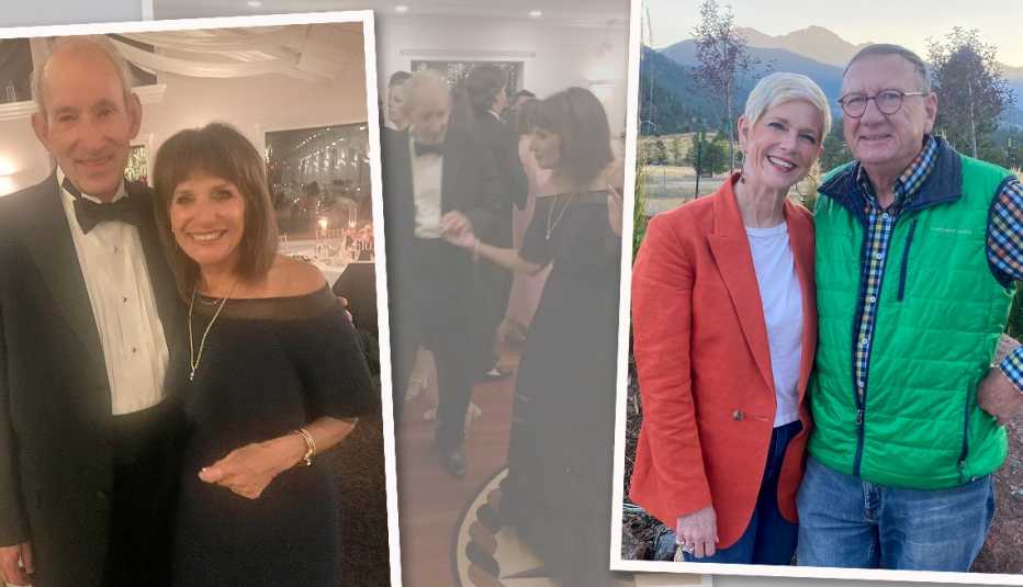 Tres parejas que asistieron a bodas durante la pandemia de COVID