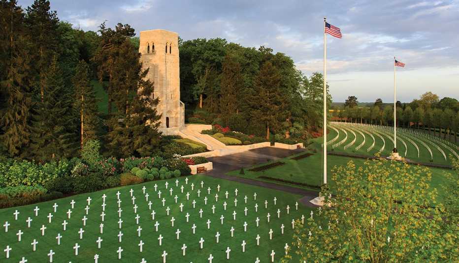 Cementerio y monumento Aisne Marne en Francia