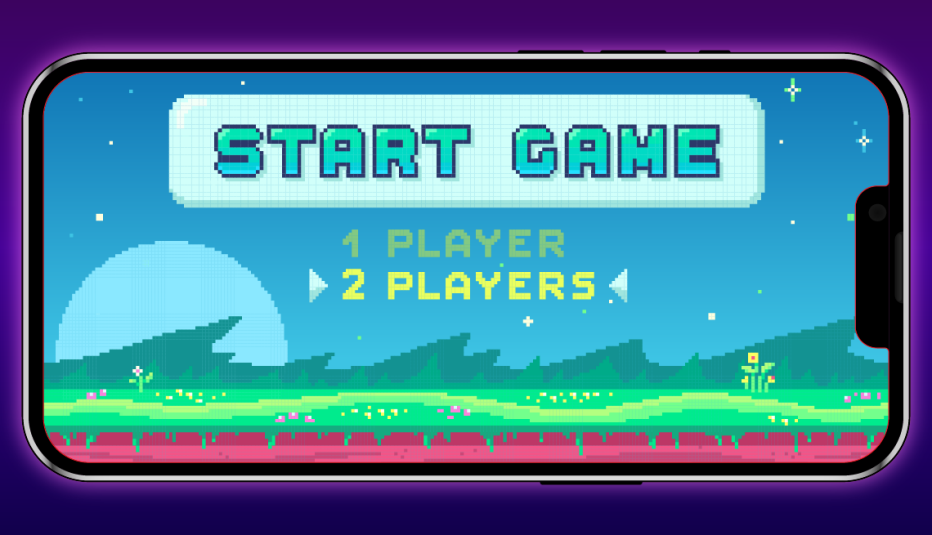 Pantalla de un teléfono con un videojuego 
