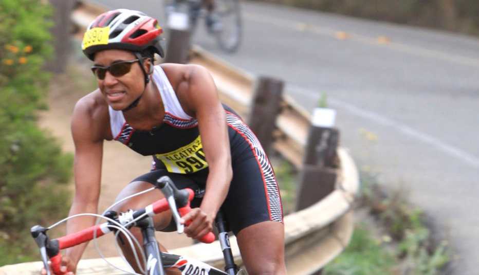 Shawn Brokemond en bicicleta