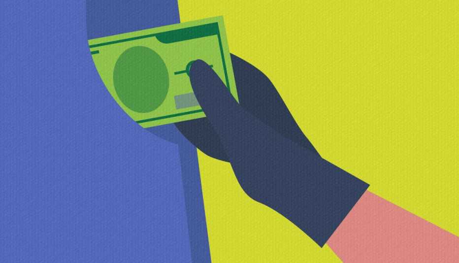 Mano roba dinero del bolsillo de los pantalones de una persona