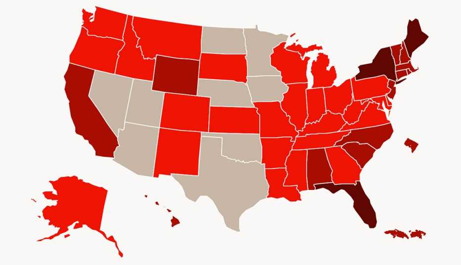 Mapa de Estados Unidos