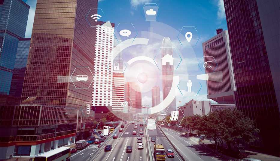 Imagen de un sistema de monitoreo de carreteras