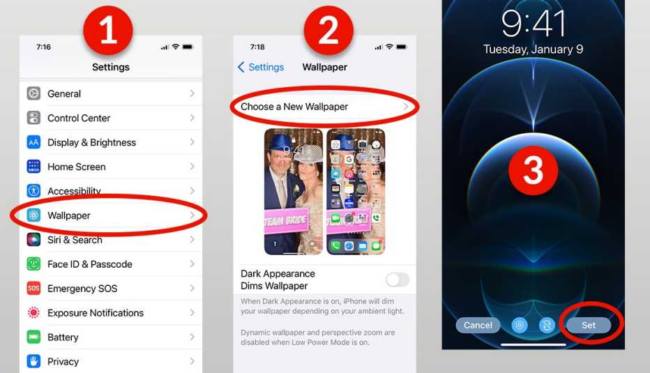 Instrucciones para cambiar el fondo de pantalla en un iphone