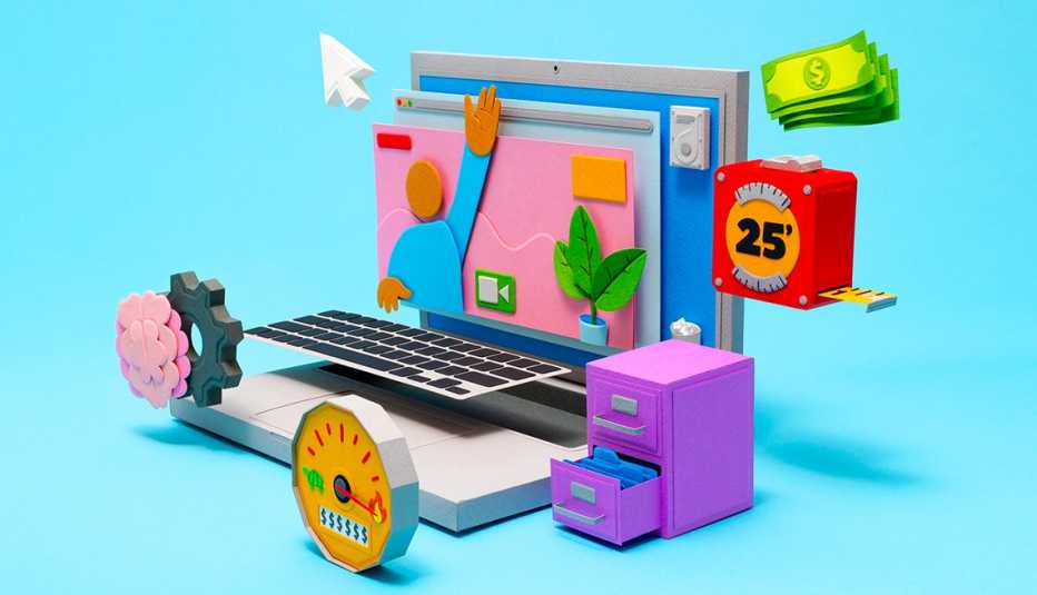 Gráfica muestra las características de una computadora