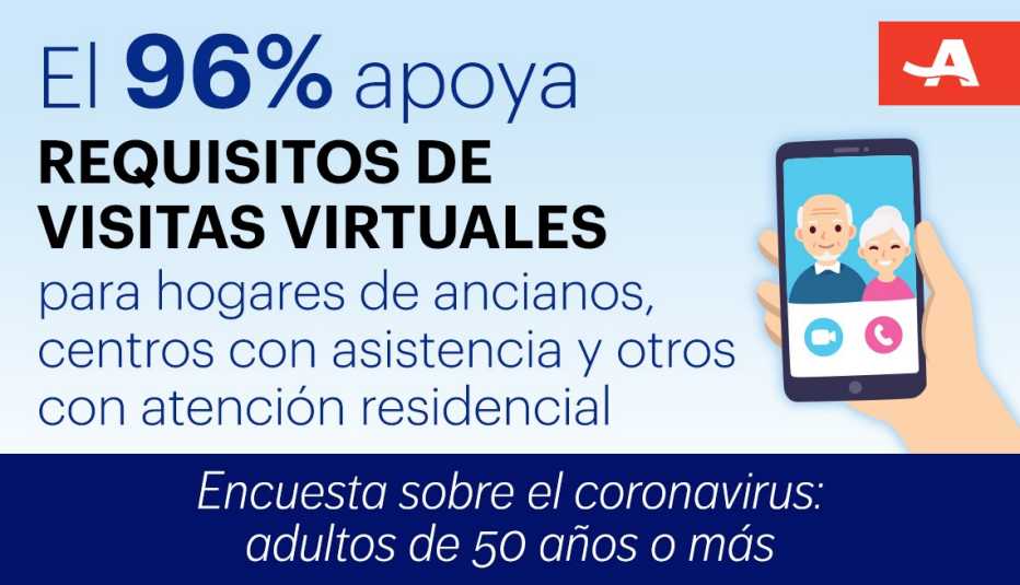 Gráfica sobre apoyo a requisitos de visitas virtuales
