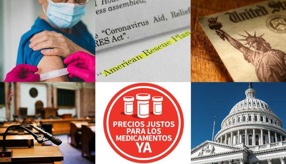 Varias imágenes asociadas a las iniciativas de AARP