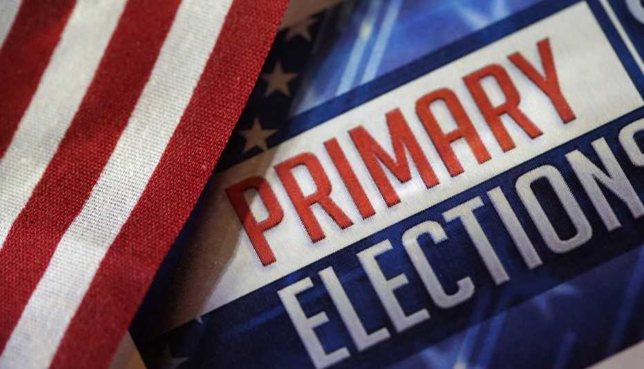 Imagen muestra las palabras en inglés primary elections