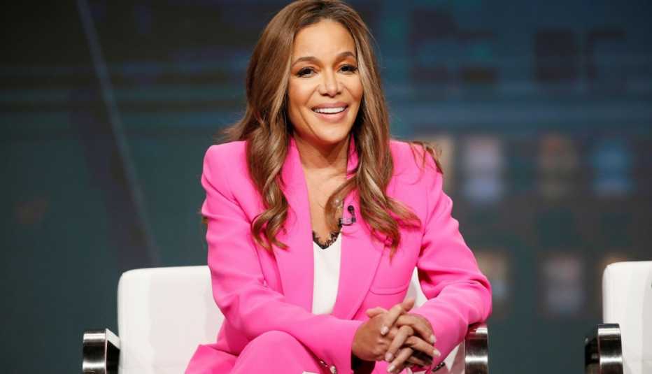 La presentadora y productora ejecutiva Sunny Hostin participa en un panel para el programa de Investigation Discovery "Truth About Murder with Sunny Hostin".