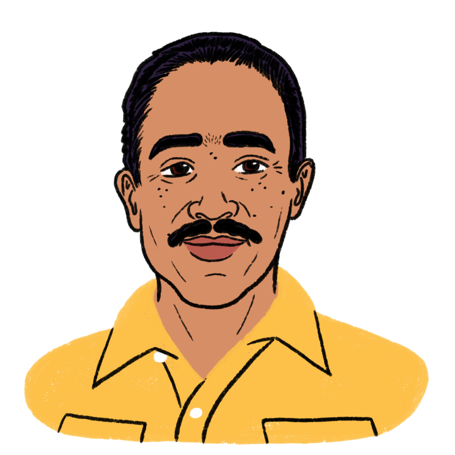 Ilustración de Langston Hughes