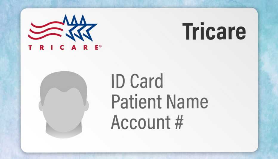Ilustración de una tarjeta de Tricare