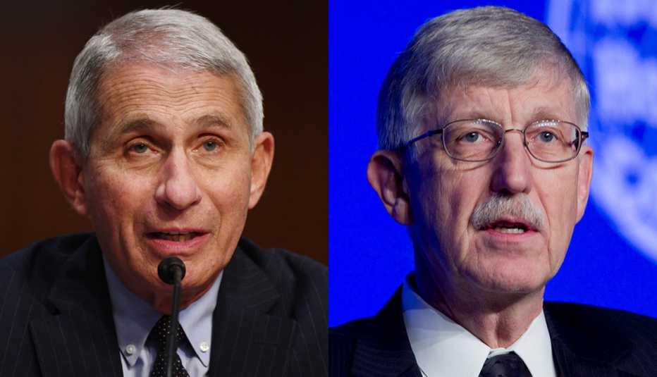 El Doctor Anthony Fauci y el doctor Francis Collins 